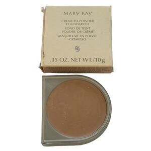 NEW Mary Kay IVORY 2.0 #3100 RARE Creme to Powder Foundation D SHAPE NOS RETIRED